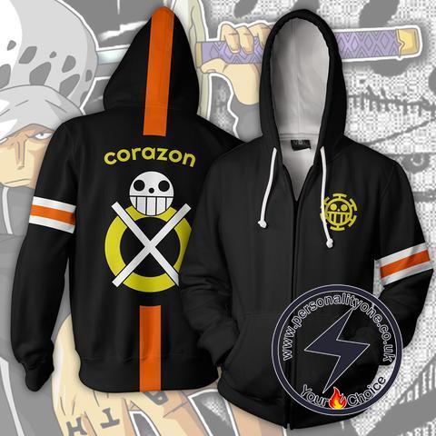 One Piece - Trafalgar Law Corazon ZipUp - Hoodies Jackets